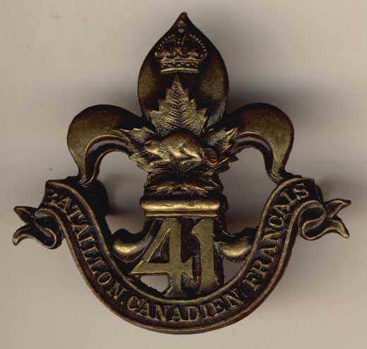 41st Cap Badge